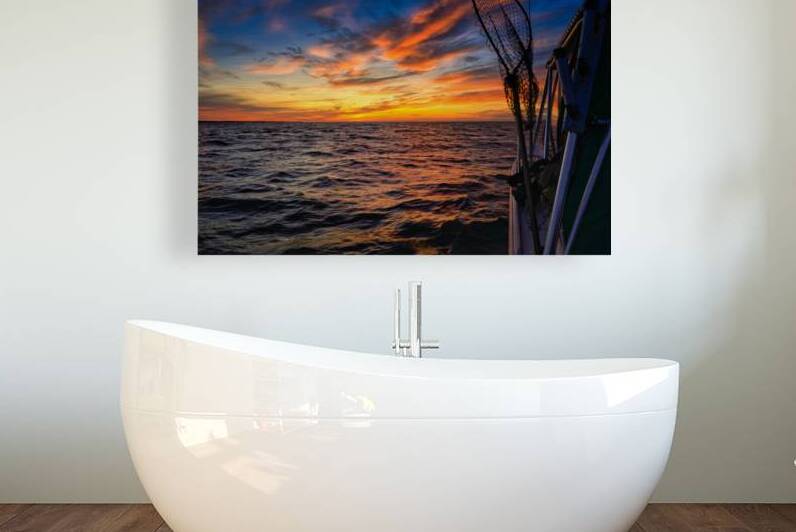 Sailing into Octobers Glow: A Maritime Adventure on the Waves by Dream World Images