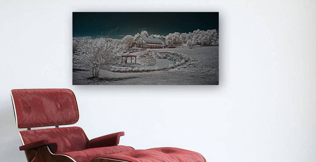 Iowa Winery Bodega: Enchanting Infrared Landscape Unveiled in Vibrant Colors by Dream World Images