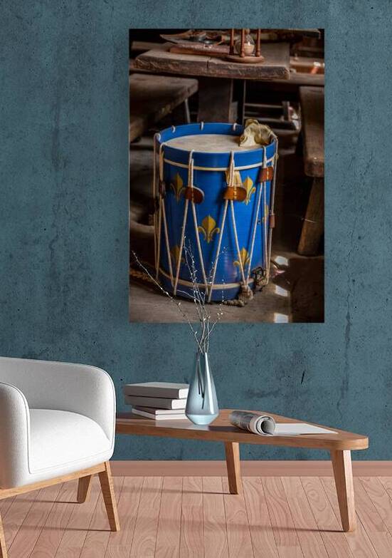 Echoes of History: Blue Historic Drum at Fort Niagara by Dream World Images
