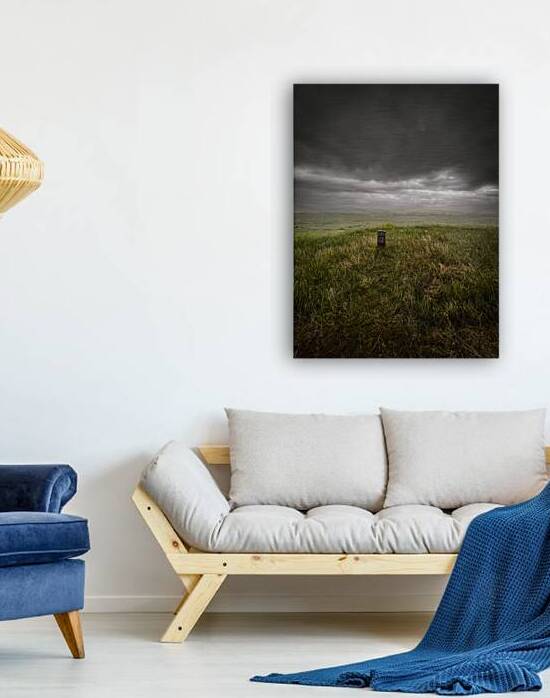 Storming Headstone: A Heroic Quest Through Eastern Montanas Battlefield Amidst Torrential Downpour by Dream World Images