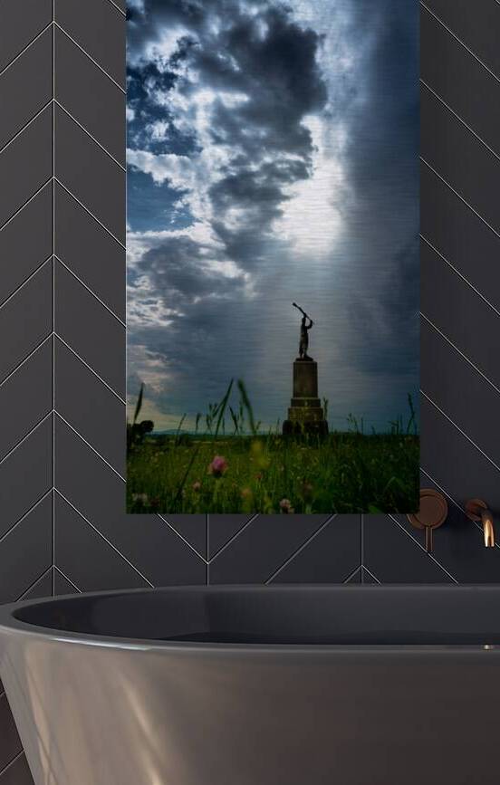 Breaking Through History: Sunset at the 72nd PA Monument by Dream World Images