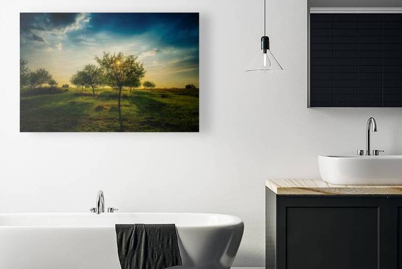 Golden Hour Symphony: Trostle Farms Enchanting Ambiance at Gettysburg National Military Park by Dream World Images