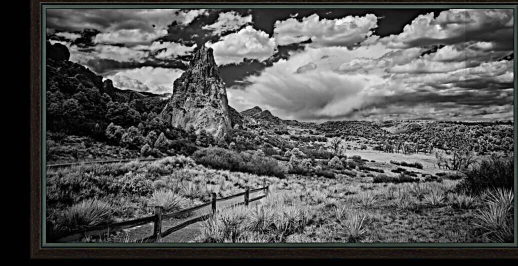 Trail to Majesty: Stormy Peaks at Garden of the Gods by Dream World Images