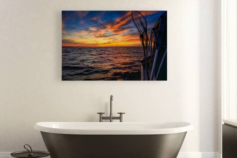 Sailing into Octobers Glow: A Maritime Adventure on the Waves by Dream World Images