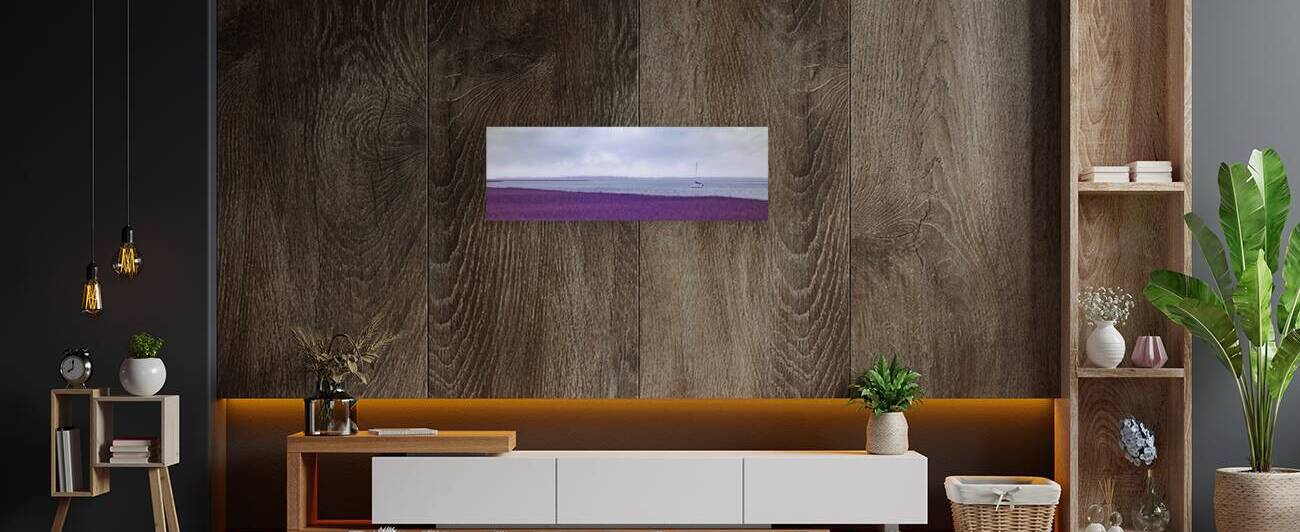 Misty Maritime Charm: A Rainy Day Sailboat Sojourn in Saint Mary by Dream World Images