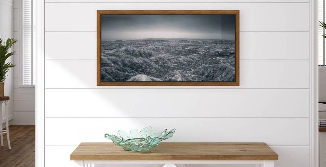 Shadows of the Earth: Ghostly Vista of the Badlands by Dream World Images