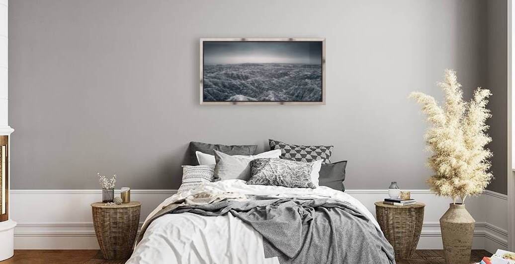 Shadows of the Earth: Ghostly Vista of the Badlands by Dream World Images