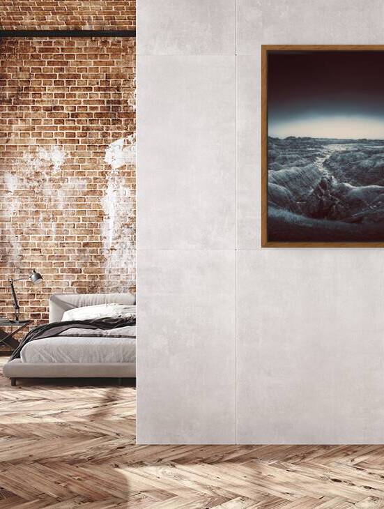 Shadows of the Earth: The Enchanting White River in Badlands by Dream World Images