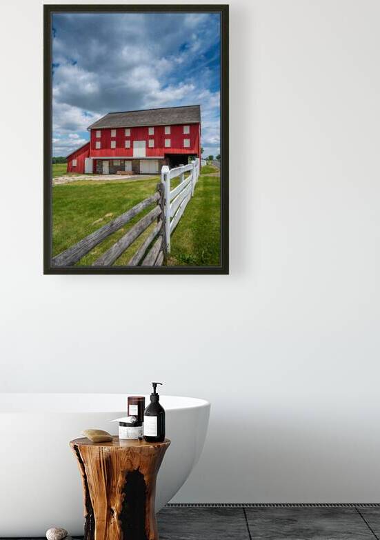 The Sherfy Barn: Rustic Red Retreat by Dream World Images