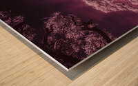 Purple Bonsai:A Botanical Marvel Unveiled on Driftwood Beach Wood print